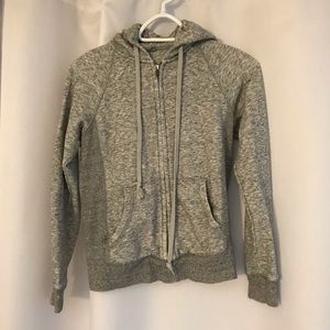Uniqlo grey zip up hoodie